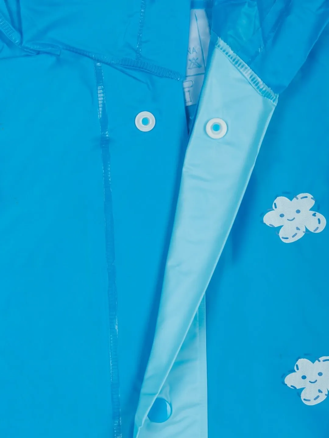 Sky Blue Adventure-Themed Raincoat for Boys