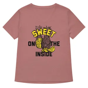Sweet On The Inside Women's V-Neck Tee