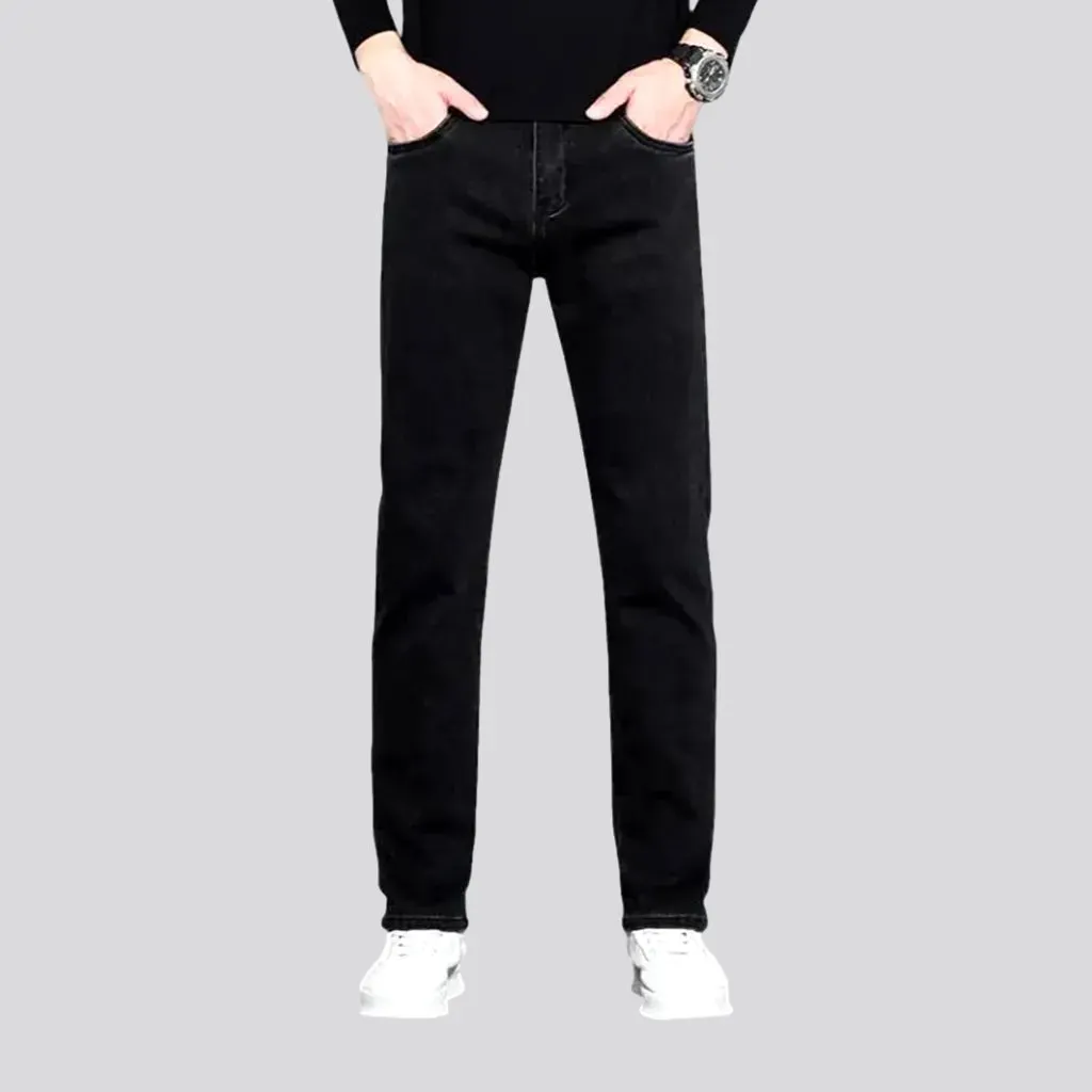 Tapered fit stretchable men's jeans