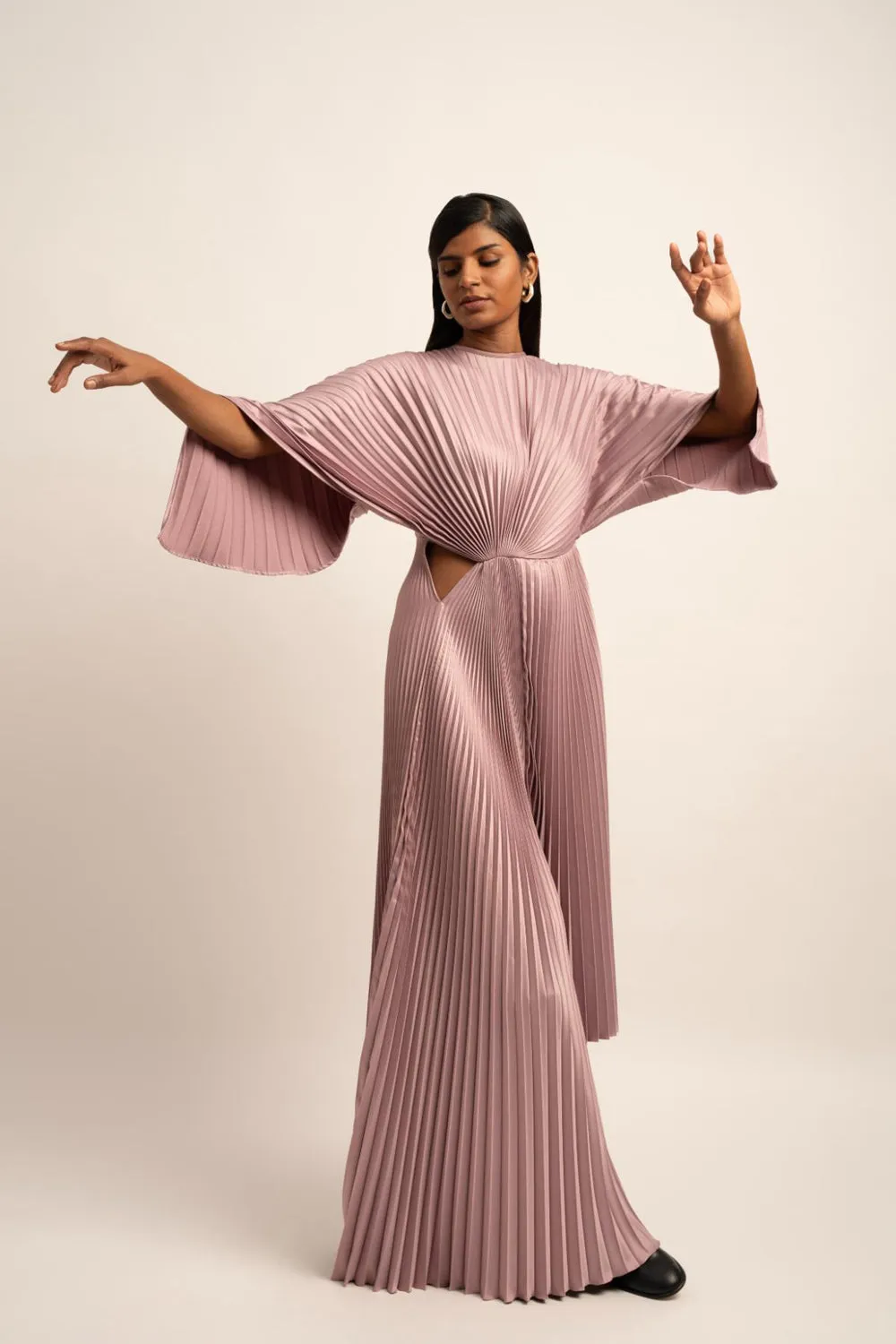 The Sculpted Harmony Pleated Dress