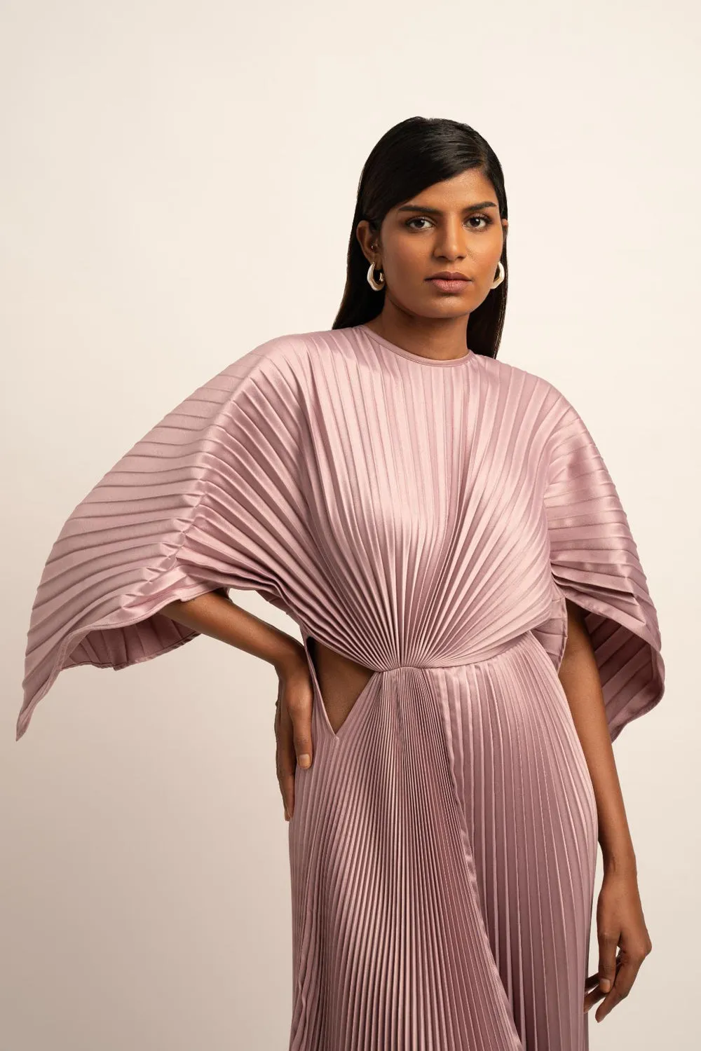 The Sculpted Harmony Pleated Dress