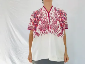 Vintage Guatemalan Huipil. Nahuala Hand-Woven