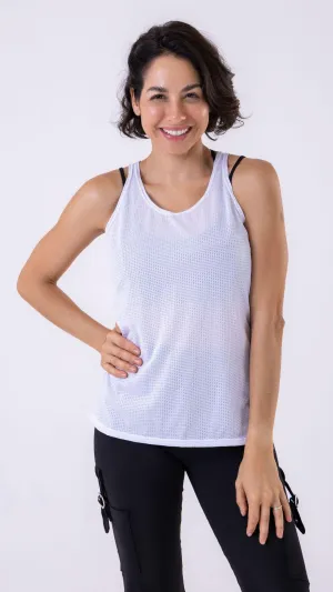 White Julyane Sleeveless Tank