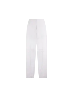 Wide-Leg Canvas Trousers