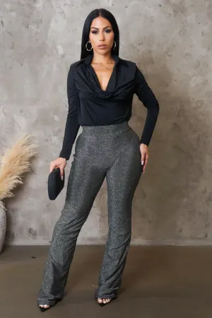 Wide Leg Trousers - Grey