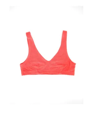 Women's V Neck Brallet,Pink