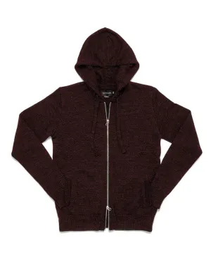 Zip-Up Hoodie Maroon